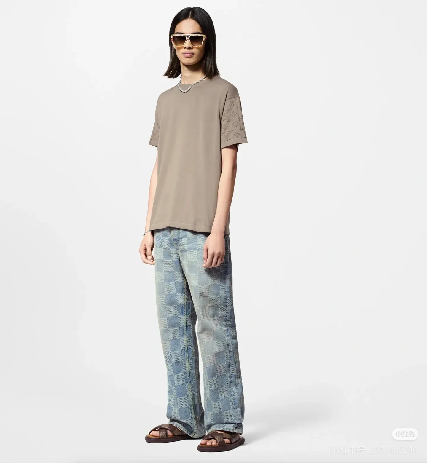 Louis Vuitton/Louis Vuitton checkerboard jeans